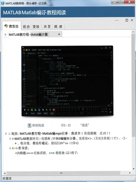 MATLAB教程-Matlab编译器 教程阅读界面
