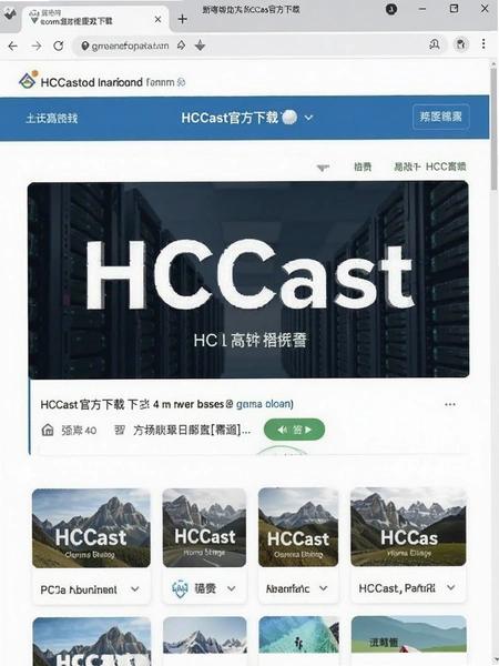 HCCast�ٷ�����ҳ���ͼ
