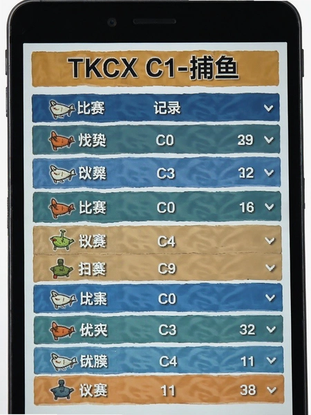 TKCX C1-���� ������¼�б�չʾ