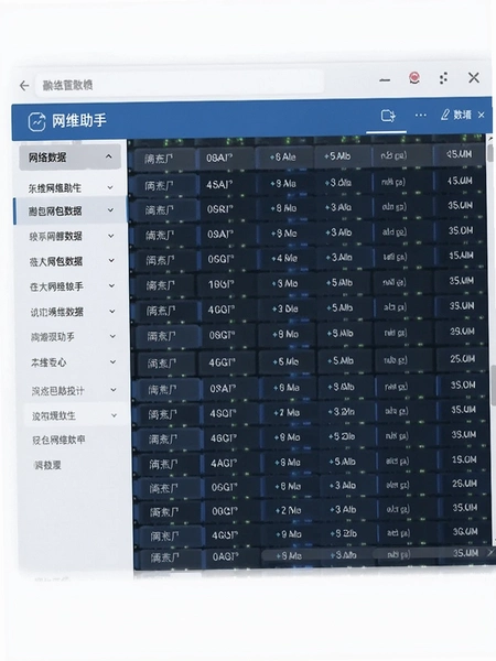 网维助手网络抓包数据列表