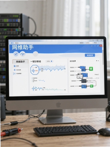 网维助手一键诊断结果页面