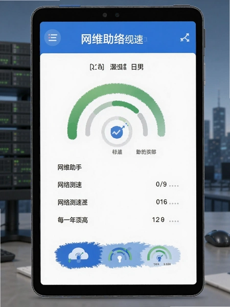 网维助手网络测速结果展示图