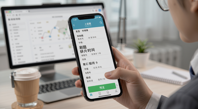 上班族碎片时间手机刷题备考预览图