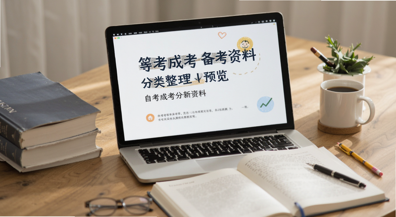 自考成考备考资料分类整理预览图