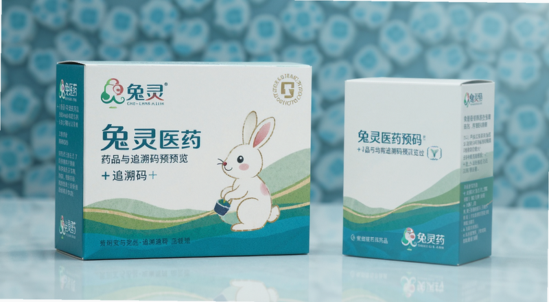兔灵医药药品包装与追溯码预览图