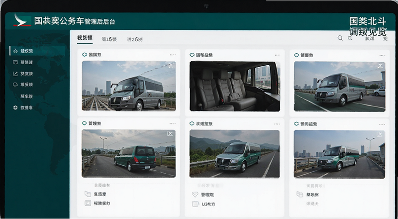 国泰北斗公务车管理后台调度界面预览图