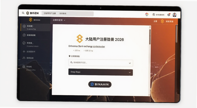 币安交易所2026大陆用户注册界面预览图