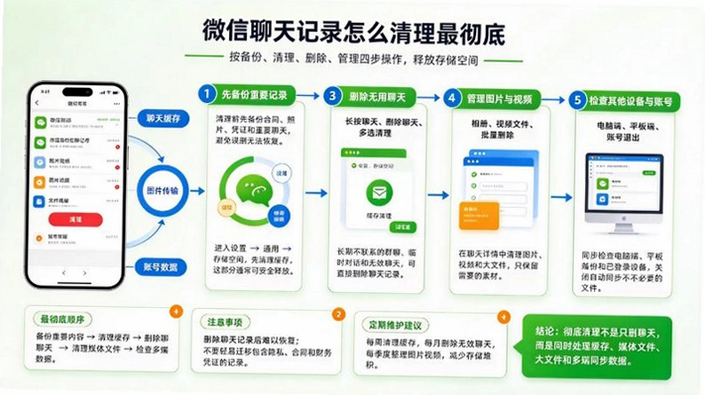 微信聊天记录怎么清理最彻底?很多人只会清缓存截图 微信聊天记录怎么清理最彻底?很多人只会清缓存截图