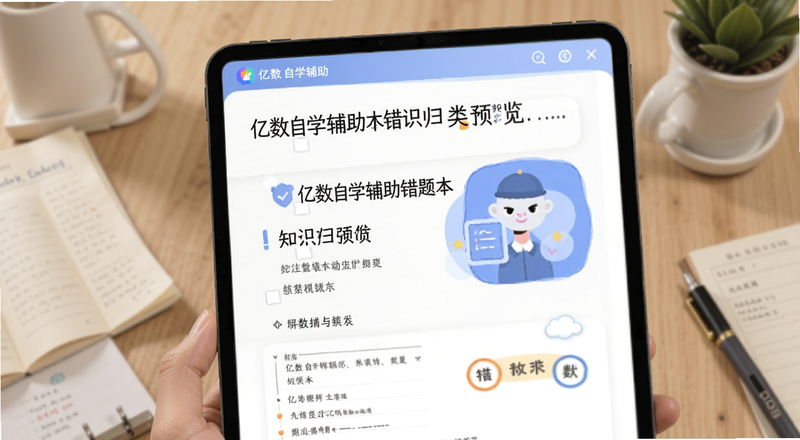 亿数自学辅助错题本知识点归类预览图