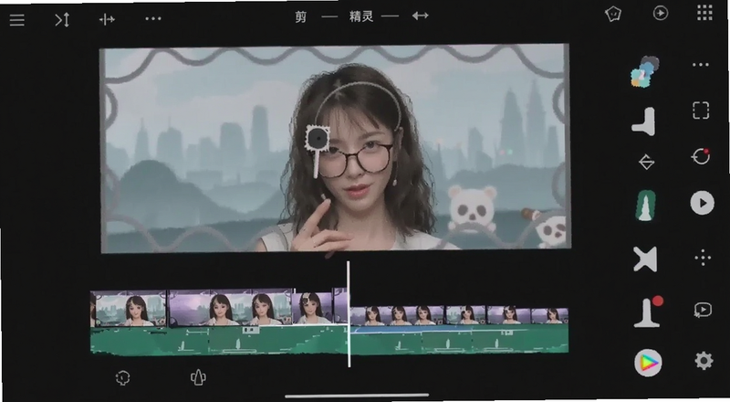 剪辑精灵手机版剪辑操作界面预览图