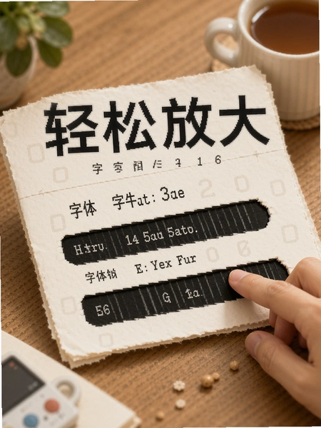 轻松放大字 字体调节档位展示