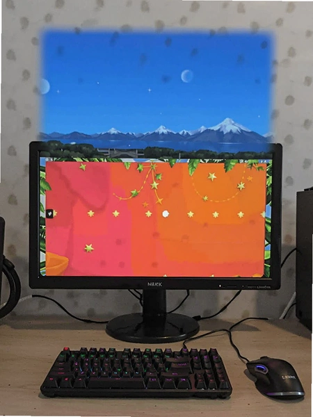 特快一键清理屏幕坏点检测纯色画面示意