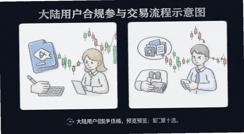 大陆用户合规参与交易流程示意图预览图