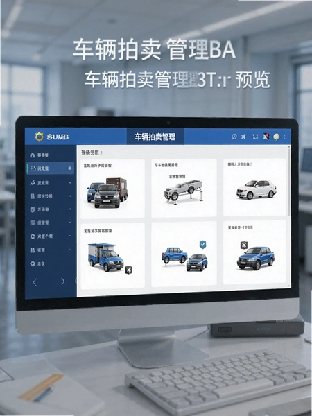 喜悦管理版 车辆拍卖管理界面预览图