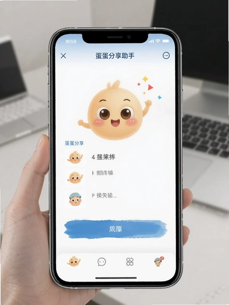 蛋蛋分享助手换机传输界面预览图