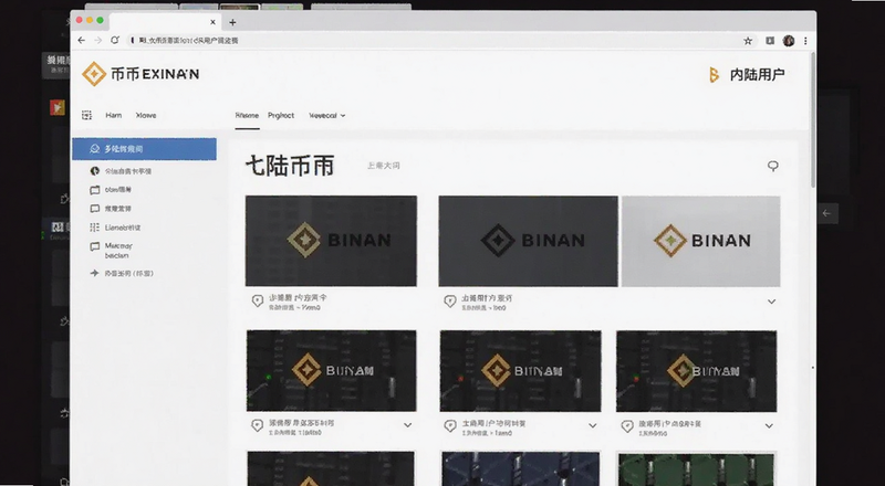 币安交易所大陆用户访问界面预览图