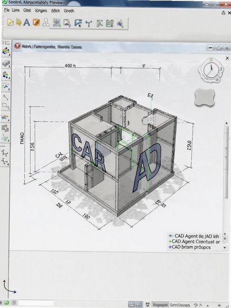 CAD Agent��Ȼ��������CADͼֽԤ��ͼ