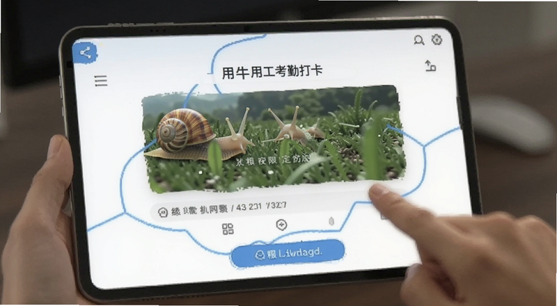 蜗牛用工考勤打卡定位权限设置界面预览图