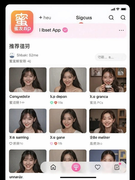 蜜友App首页推荐流界面
