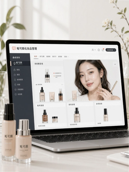 皙可颜化妆品管理界面