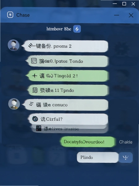 聊天记录文件一键备份 本地备份界面