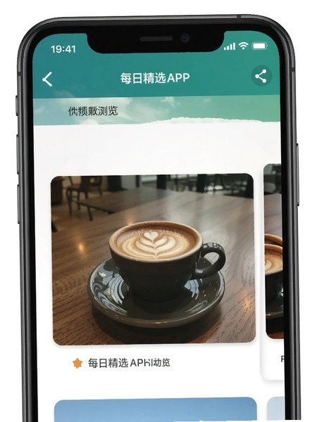 每日精选APP照片浏览界面预览图