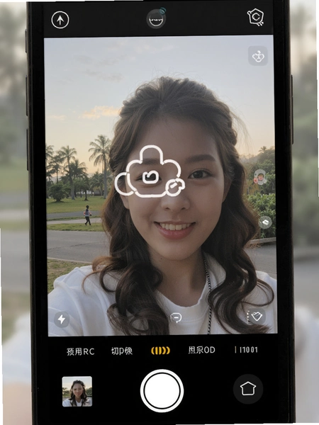 AI水印相机-水印打卡 拍照界面水印模板切换预览图