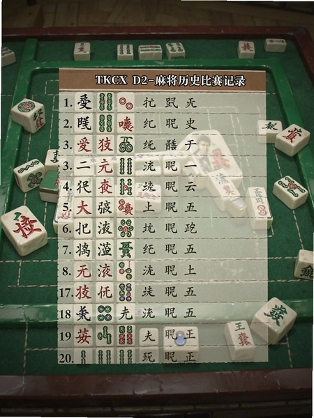 TKCX D2-�齫��ʷ������¼�б�
