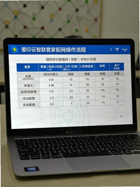 爱印云智联管家配网操作流程表格示意图