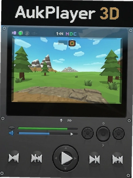 AukPlayer 3D播放器界面截图