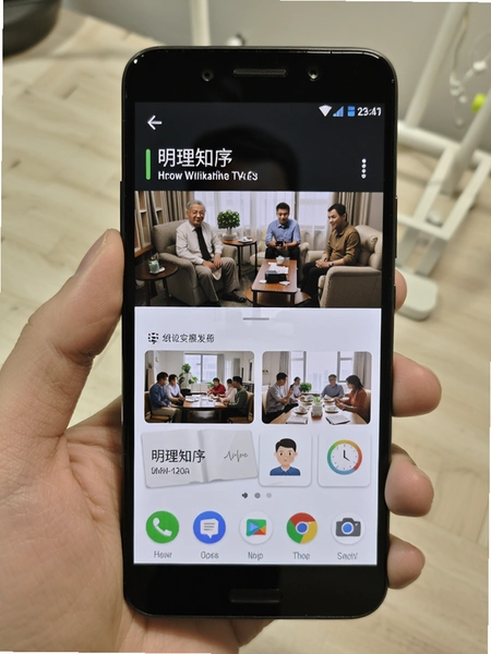 明理知序安卓手机运行界面