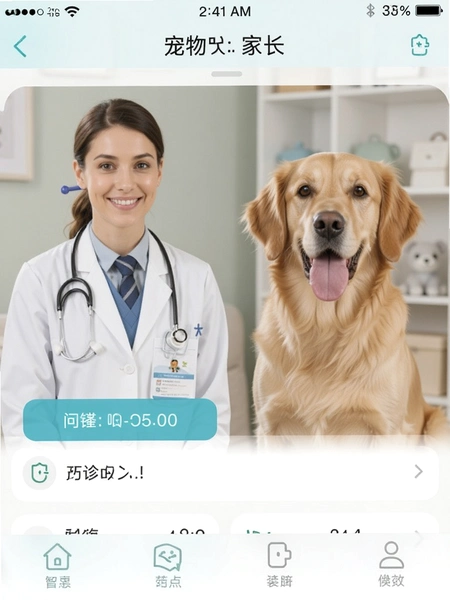 宠物家长app医生问诊界面截图