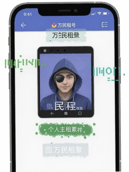 万民租号 个人主页功能标注图