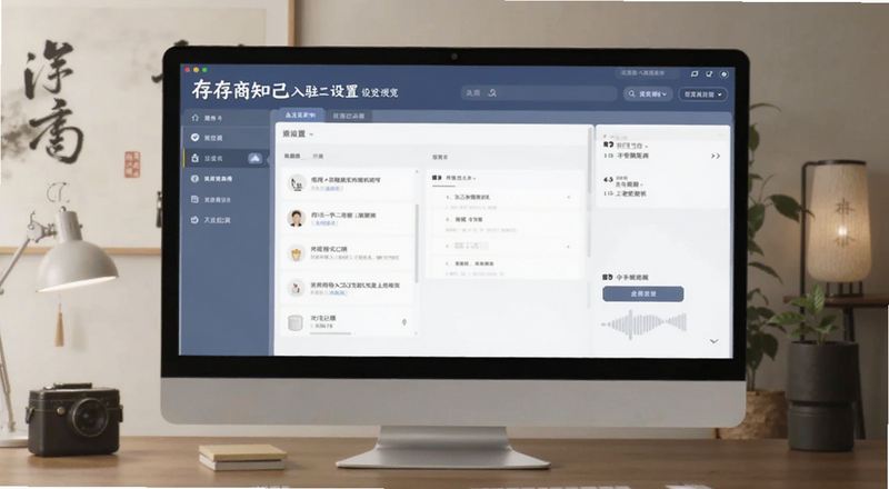 存知己商家版入驻设置界面预览图