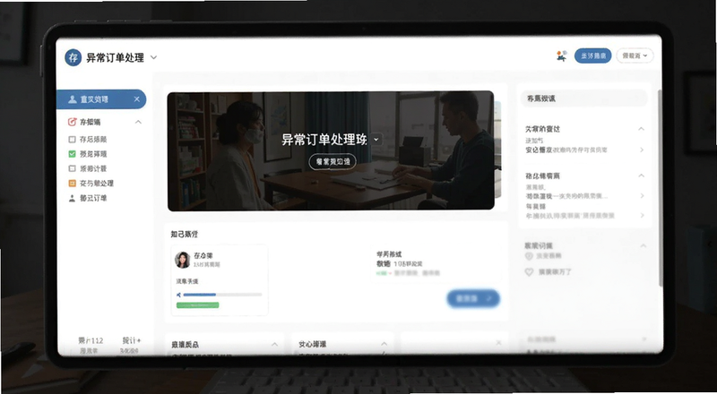 存知己商家端异常订单处理界面预览图