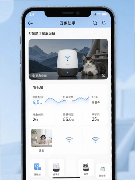 万象助手家庭设备管理界面预览图