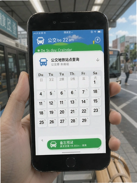 公交地铁站点查询 日历备忘录功能预览图