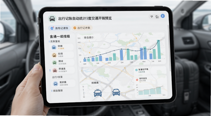 出行记账自动统计月度交通开销预览图