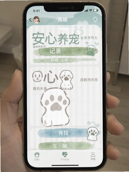 安心养宠软件记录功能操作界面截图