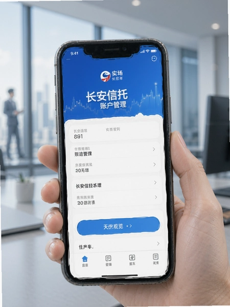 长安信托app账户管理界面预览图
