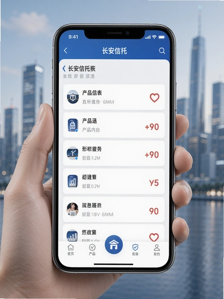 长安信托app产品列表页面