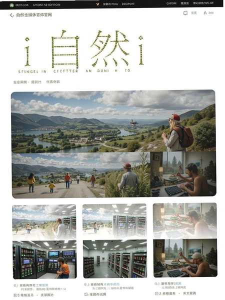 i自然 全媒体官网页面