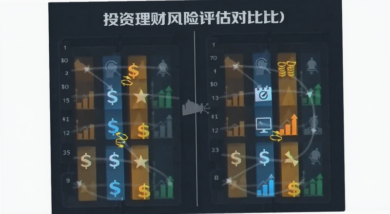 投资理财风险评估对比图预览图