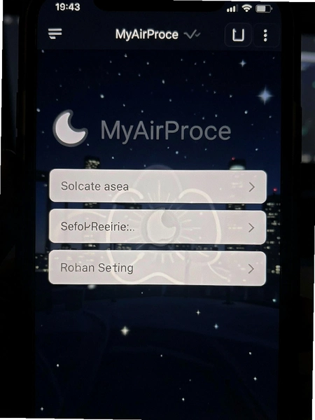 MyAirProce夜间模式设置界面