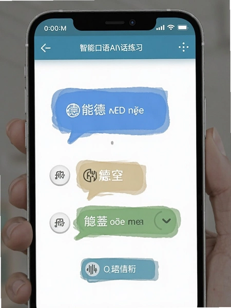 德语智能口语AI对话练习界面预览图