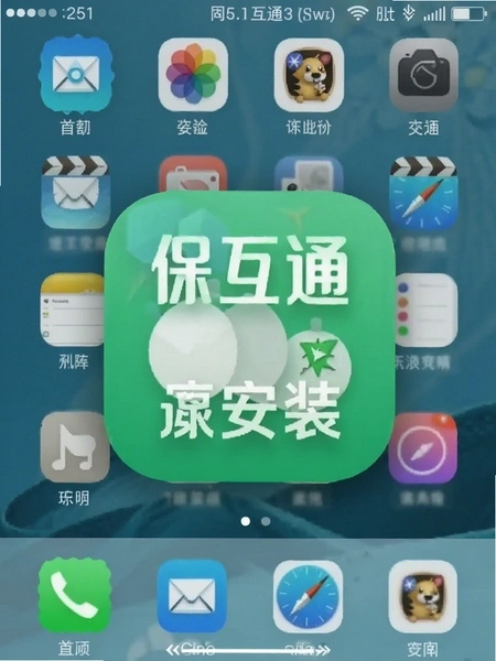 保互通app安装完成桌面图标