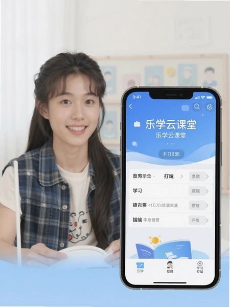 乐学云课堂手机端学习界面