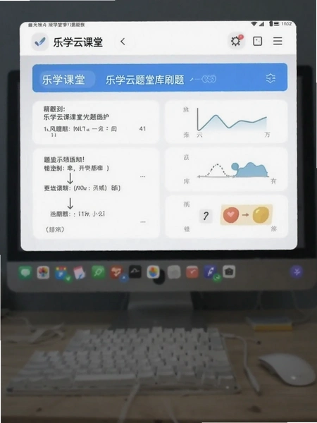 乐学云课堂题库刷题界面预览图
