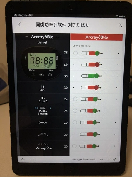 ArcrayoBle同类功率计软件对比