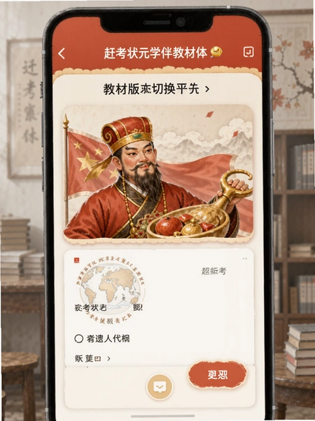 赶考状元学伴教材版本切换界面